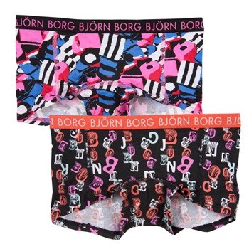 Björn Borg MiniShort Girls 57234 Box 2-pack * Fri Frakt *