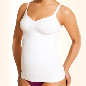 Boob Slimming Nursing Singlet White * Fri Frakt *