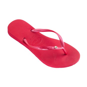 Havaianas Slim Crystal Glamour SW Chili Red * Fri Frakt *