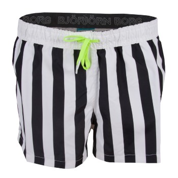 Björn Borg Swim Shorts Block Stripe Black * Fri Frakt *