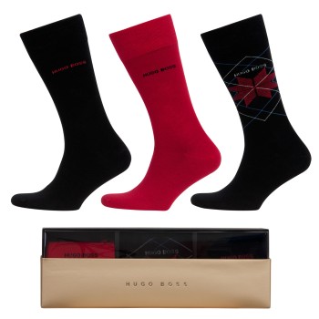 Hugo Boss Gift Box Red/Black 3-pack * Fri Frakt *