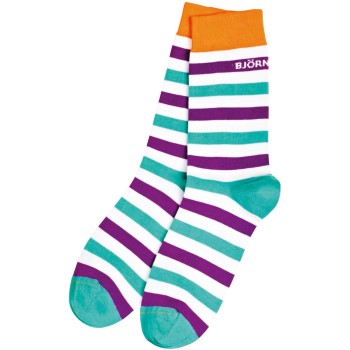 Björn Borg Ankle Socks Purple Turquoise 3-pack * Fri Frakt *