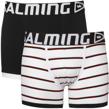 Salming Alexander Long Boxer 817225 Black/White 2-pack * Fri Frakt * * Kampanj *