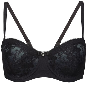 Abecita Claudia Balconette Bra Black/Dark Slate * Fri Frakt * * Kampanj *