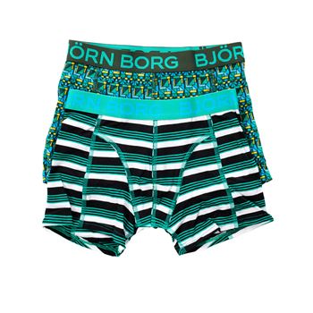 Björn Borg Hunting Boys Shorts Kombu Green 2-pack
