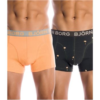 Björn Borg Palm Tree Short Shorts Orange Green 2-pack
