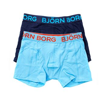 Björn Borg Seasonal Solid Boys Shorts Peacoat 2-pack