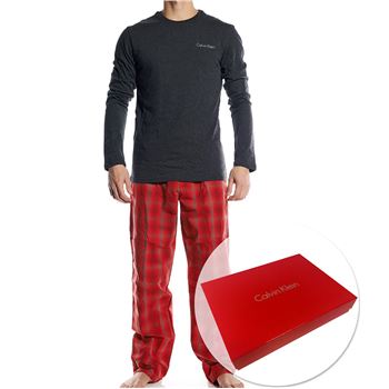 Calvin Klein Gift Box Pyjama Pant Long Sleeve Grey