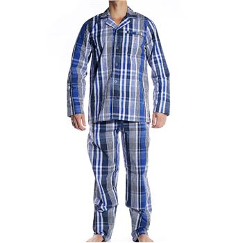 Gant Woven Cotton Pyjama Set Navy