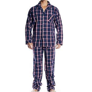 Pierre Hector Poplin Pyjamas Navy