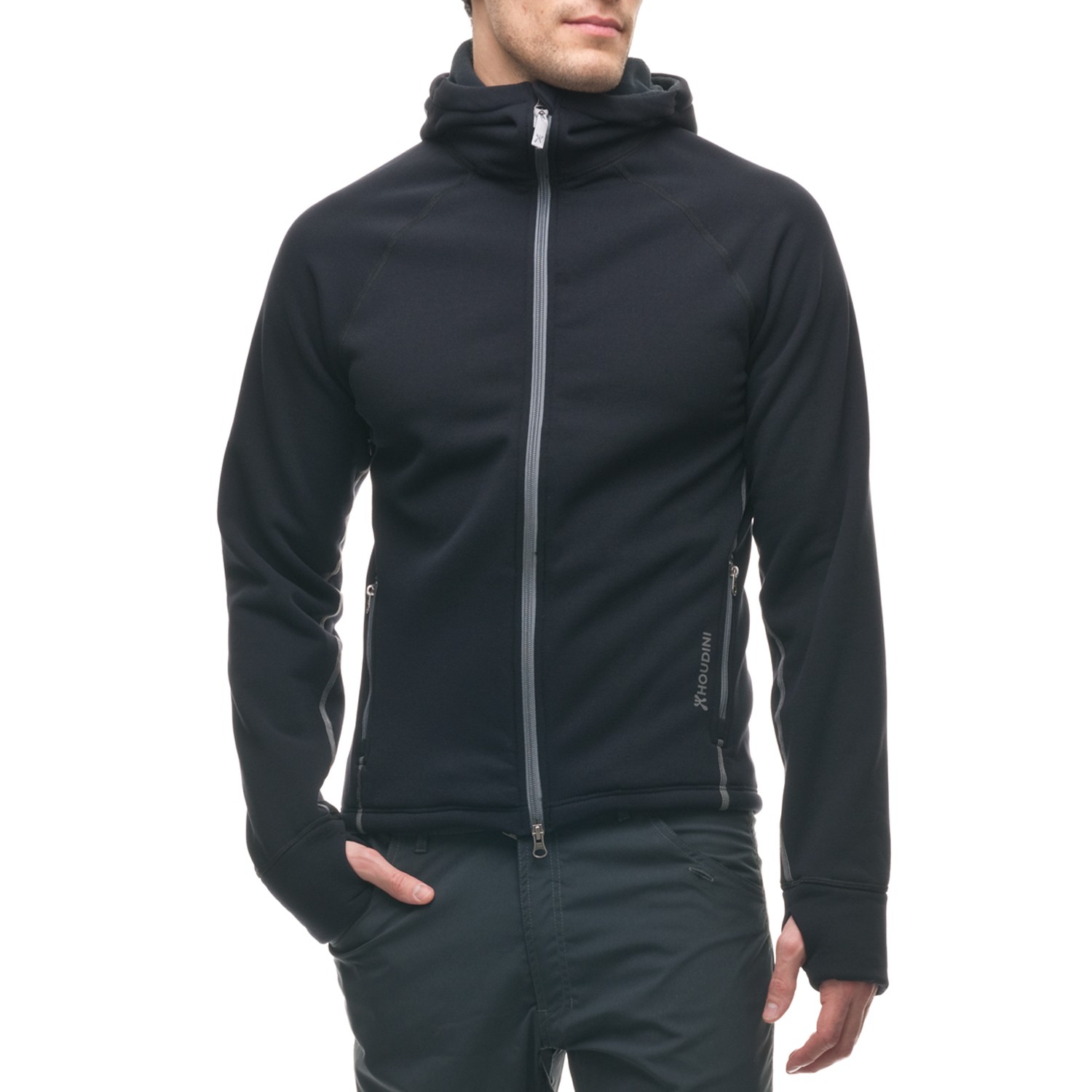 Houdini Mens Power Houdi True Black - Sweaters - Clothing - Timarco.co.uk