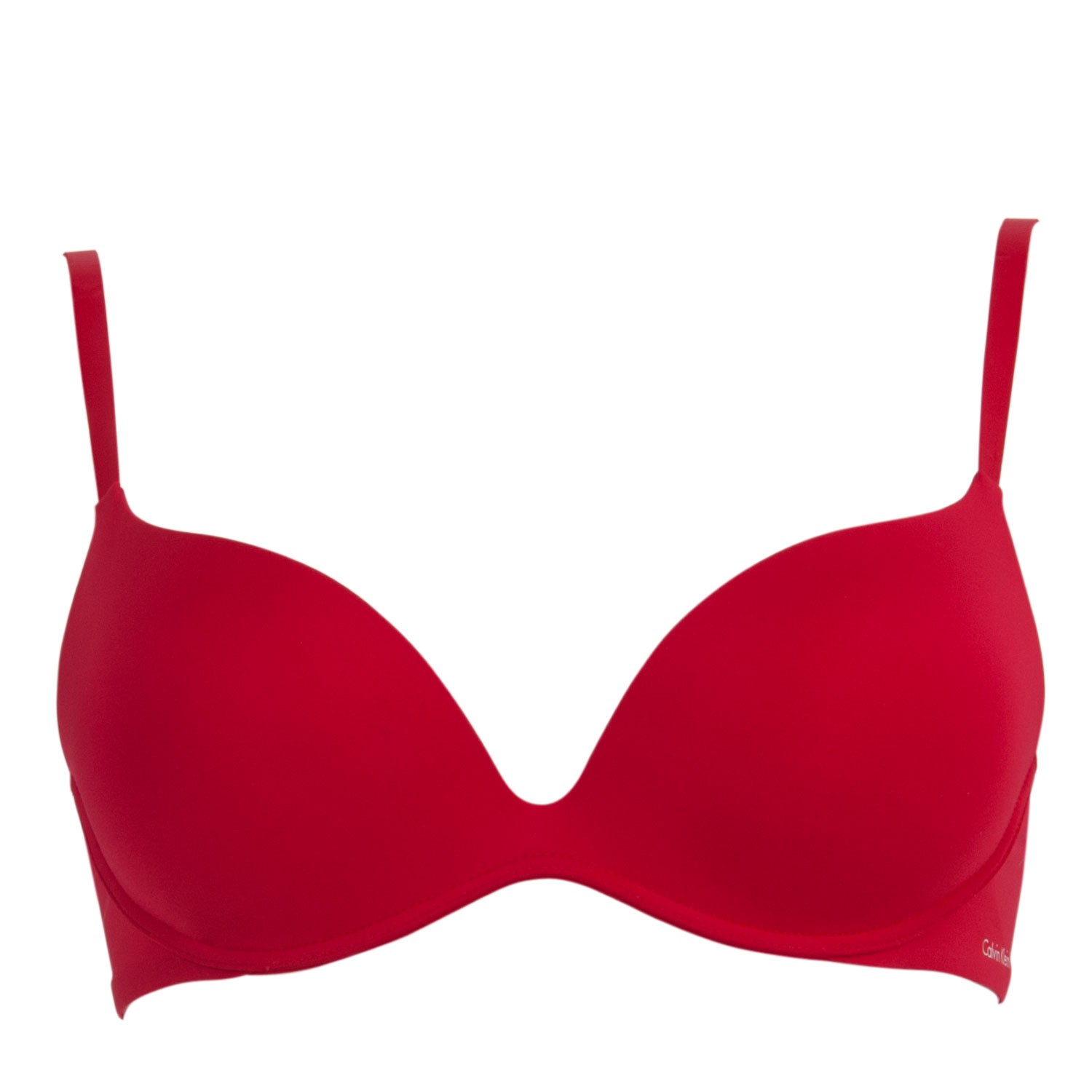Calvin Klein Push Positive Push Up Bra Red - Bras - Underwear - Timarco ...