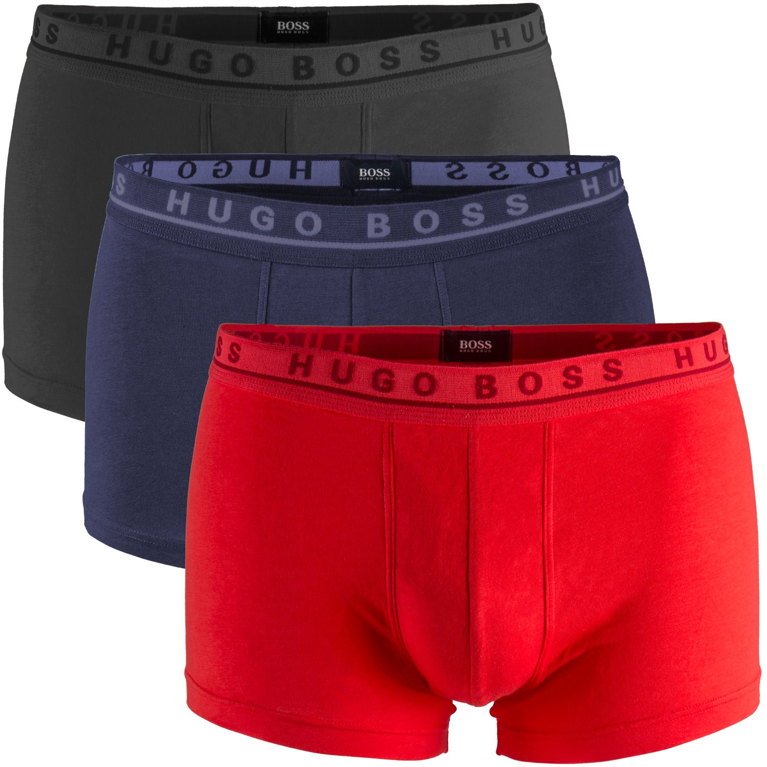 3-Pack Hugo Boss Cotton Stretch Boxer Shorts - Boxer - Trunks ...