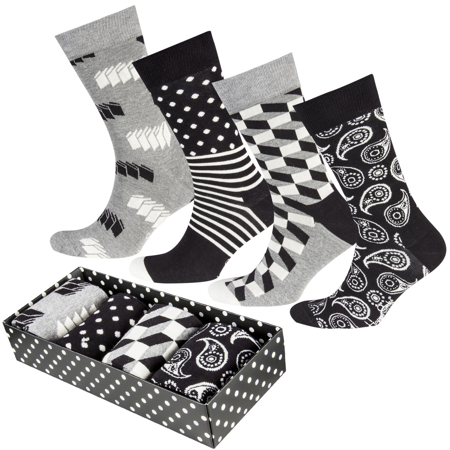 4Pack Happy Socks Optic Socks Gift Box Gift boxes Other Timarco.co.uk