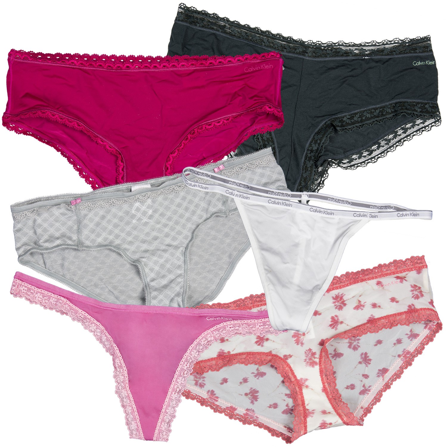 3Pack Calvin Klein Panties Mix Hipster Briefs Underwear