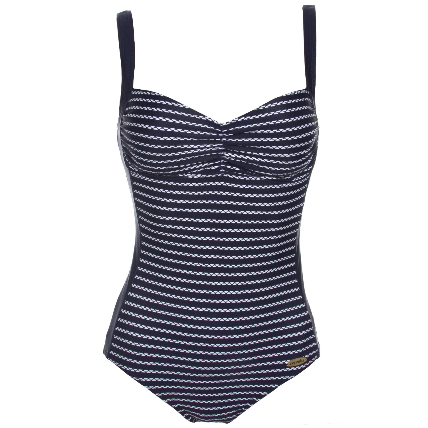Damella Navy Stripe Soft Padding Swimsuit Badedrakter Bad Timarco.no