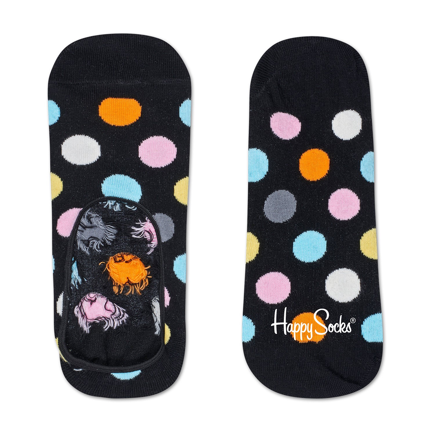 Happy Socks Big Dot Liner Sock Enkelsokken Sokken Sokken Timarco.nl