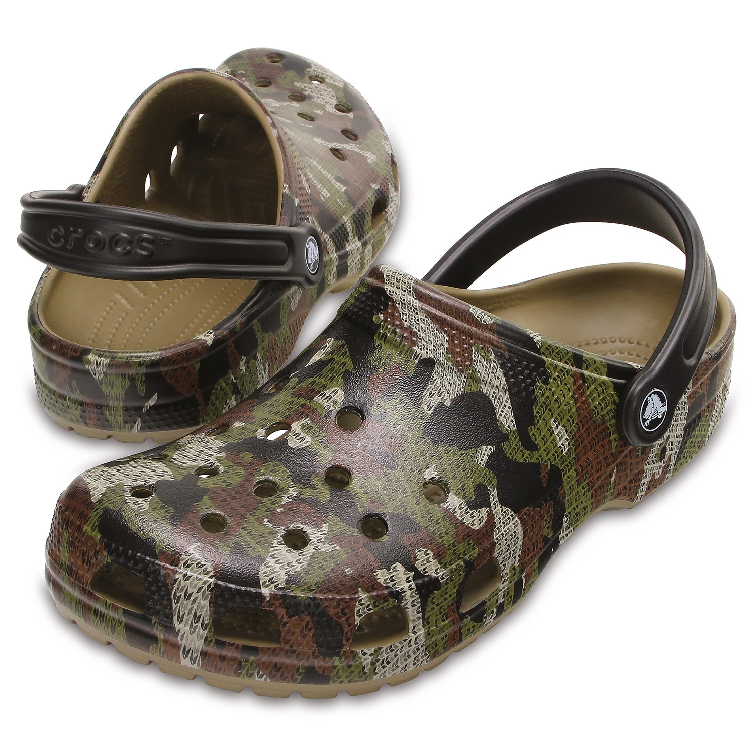 crocs camo clogs