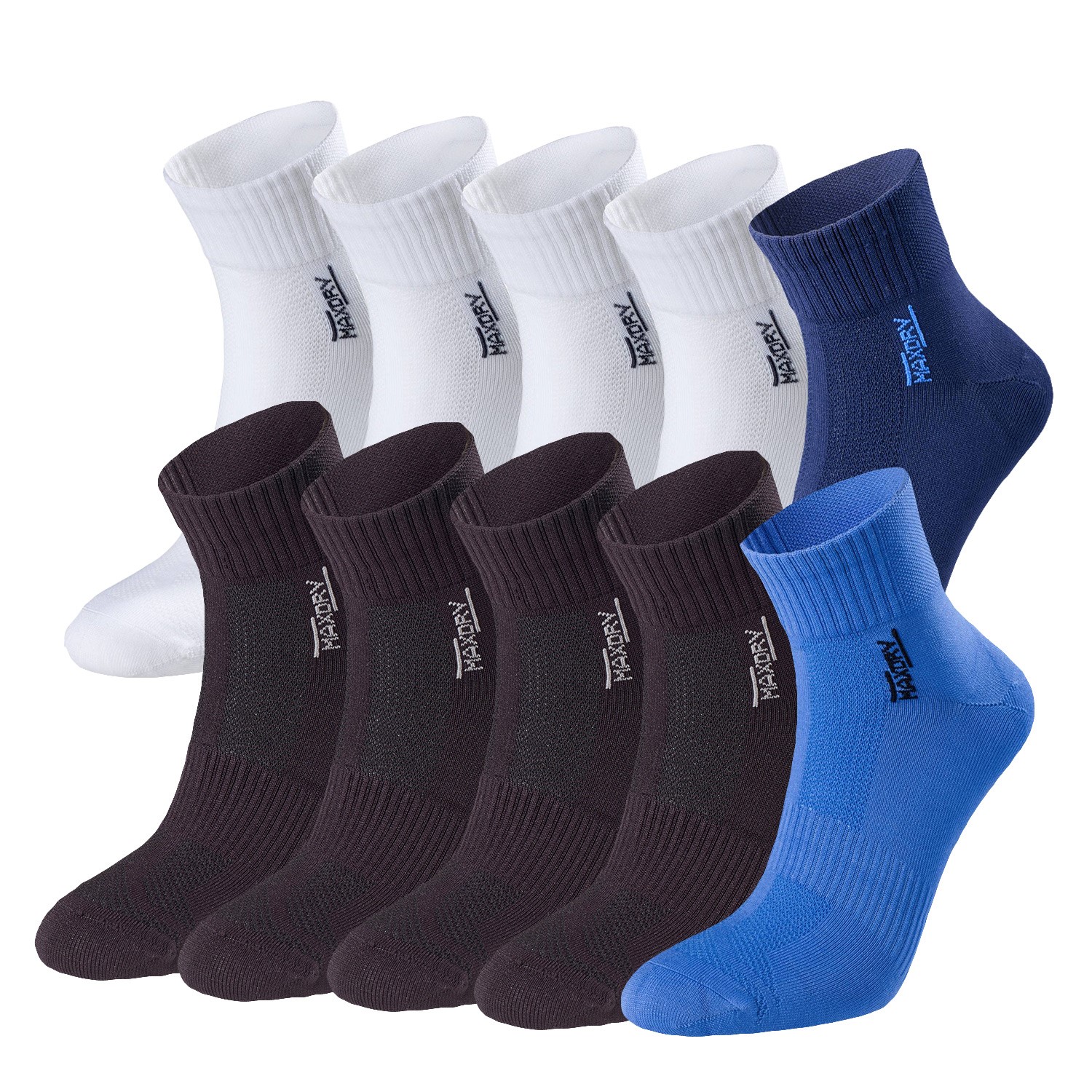10Pack Pierre Robert Mid Cut Socks Men Mix Sportstrumpor Strumpor