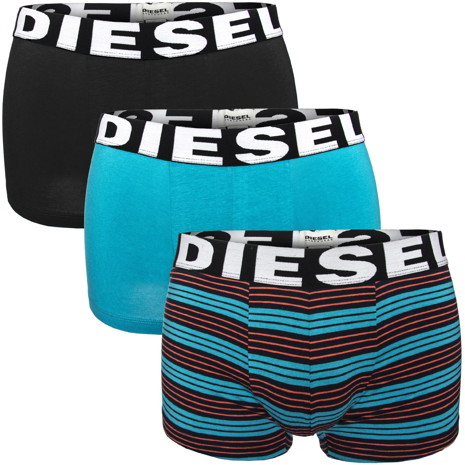 3Pack Diesel Shawn Seasonal Boxer Trunk Boxer Trunks Underwear