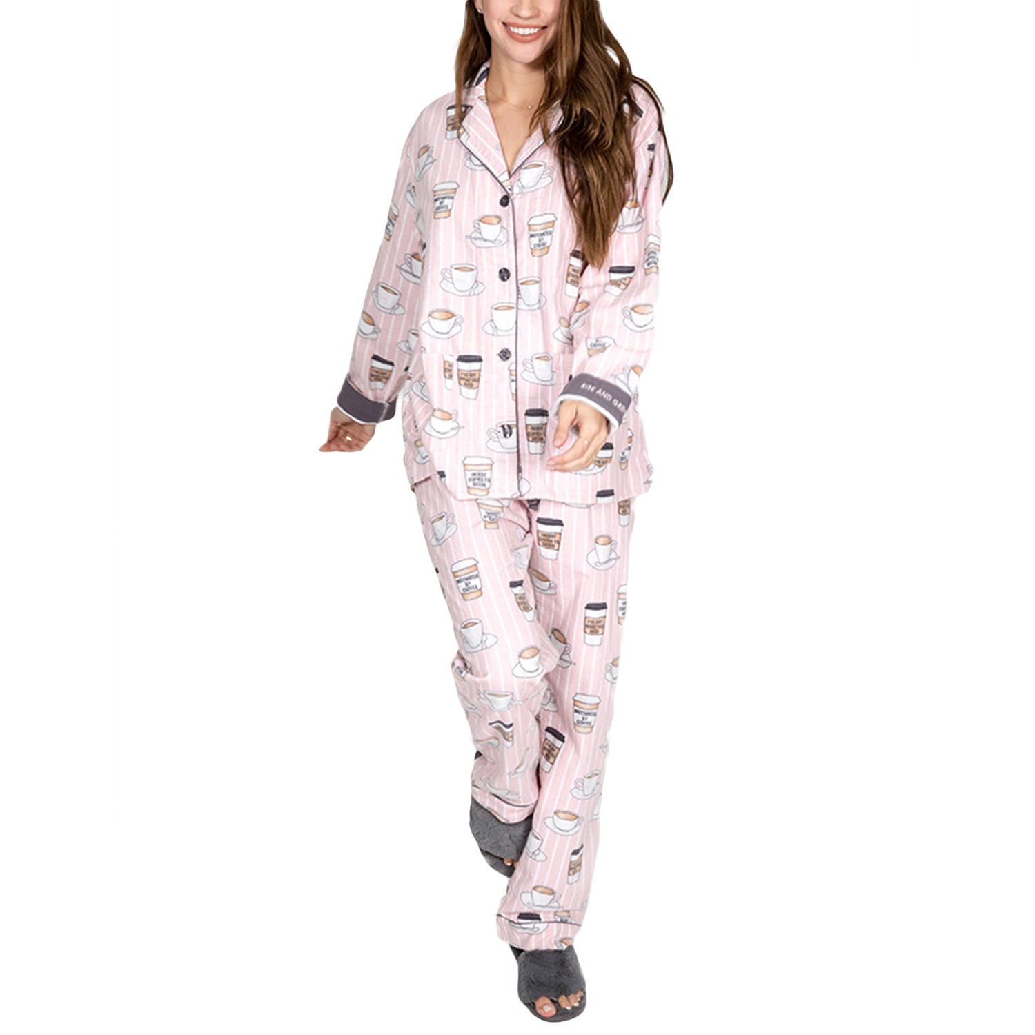 PJ Salvage Rise and Grind Flannel PJ Set - Pyjama - Nightwear