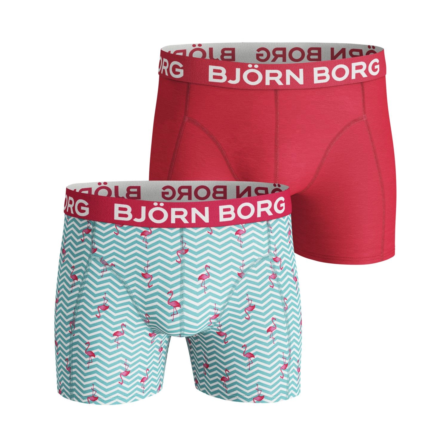 2-er-Pack Björn Borg Core Flamingo Stripe Sammy - Boxer ...