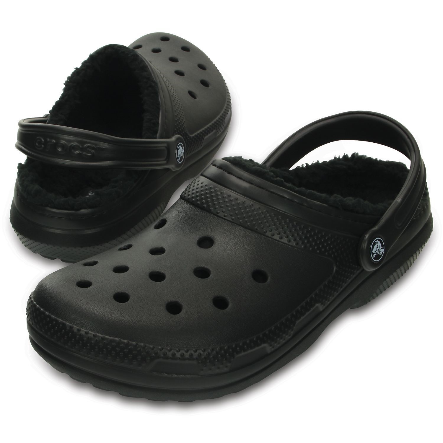 crocs classic lined clog white