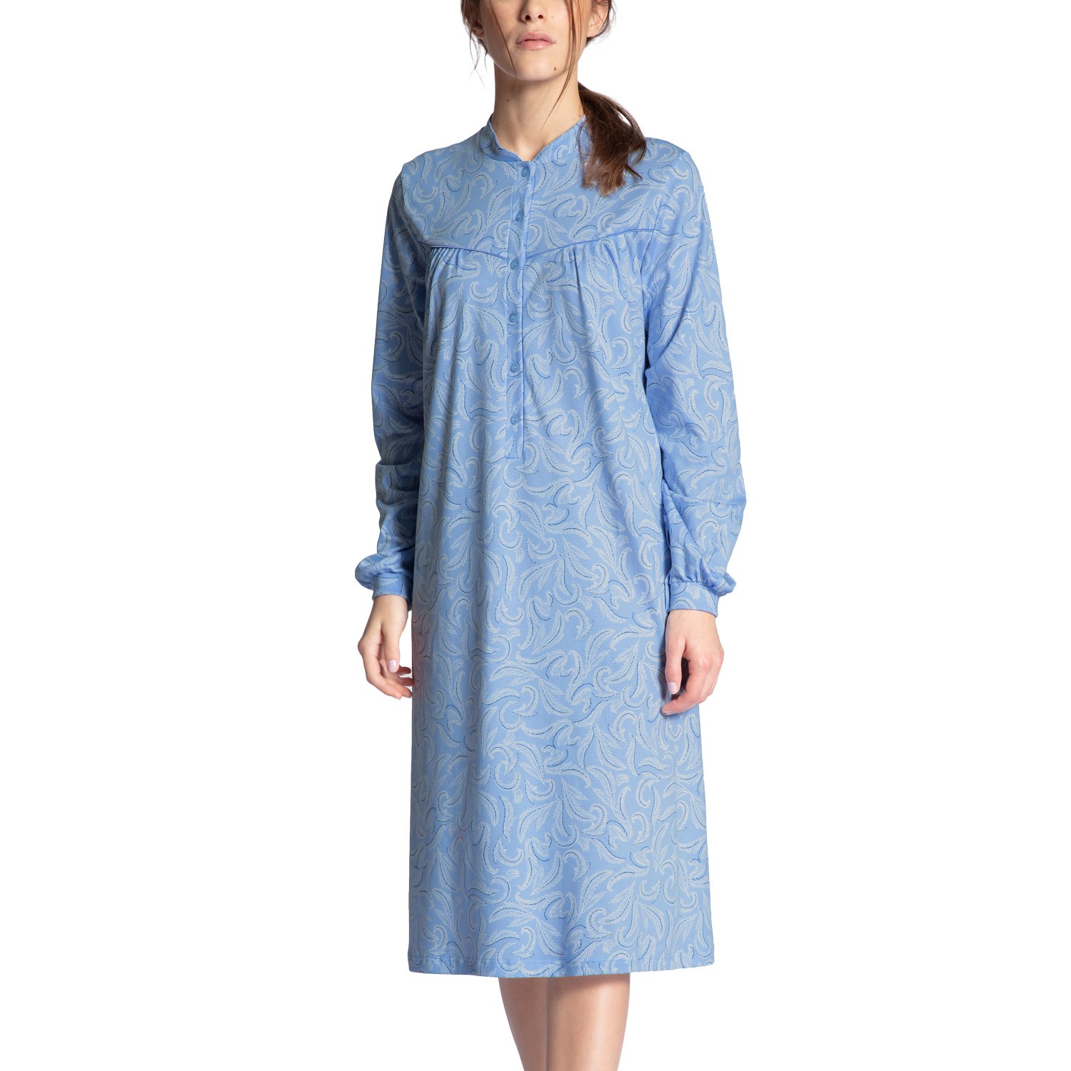 Calida Soft Cotton Nightdress Long Sleeve Nightgowns Nightwear Underwear Timarco.co.uk