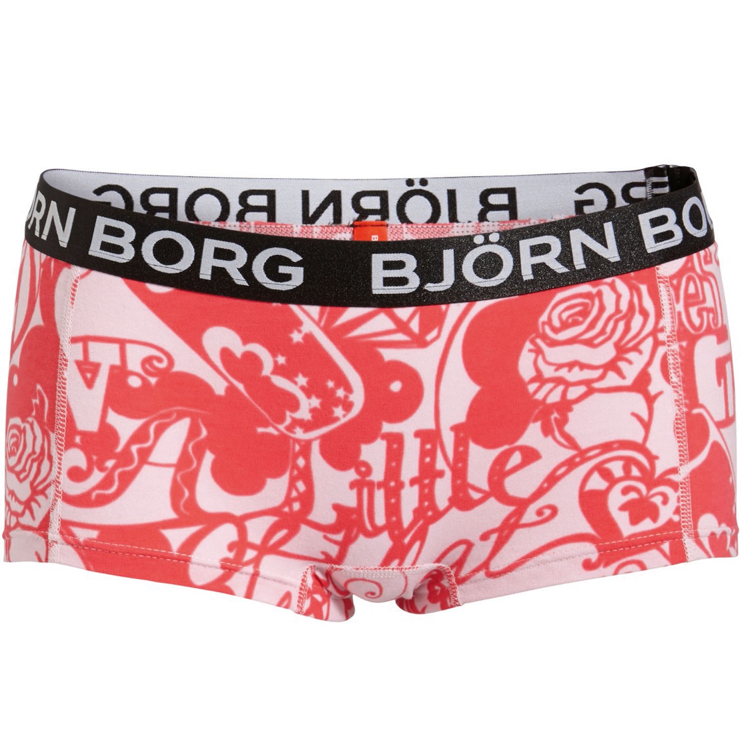 klein Wijzerplaat limoen Björn Borg Mini Shorts Fancy Text Pink Lady - Trosor - Underkläder -  Timarco.se