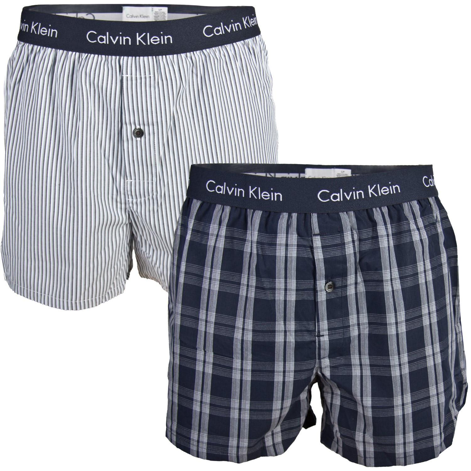 Kalkun personlighed Åh gud 2-Pak Calvin Klein Slim Fit Woven Boxer 17 - Boksershorts - Underbukser -  Undertøj - Timarco.dk