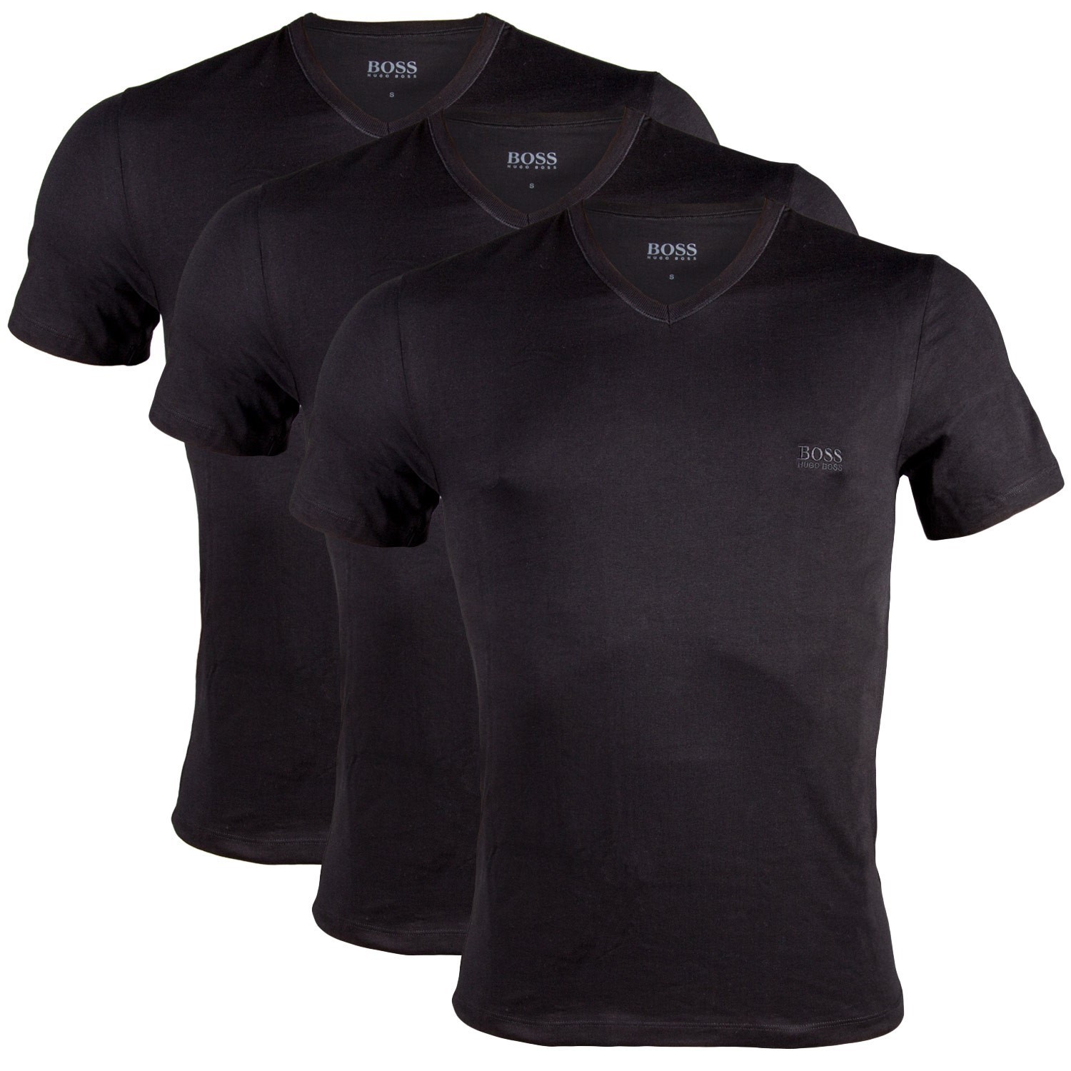 Hugo boss t shirt v neck on sale
