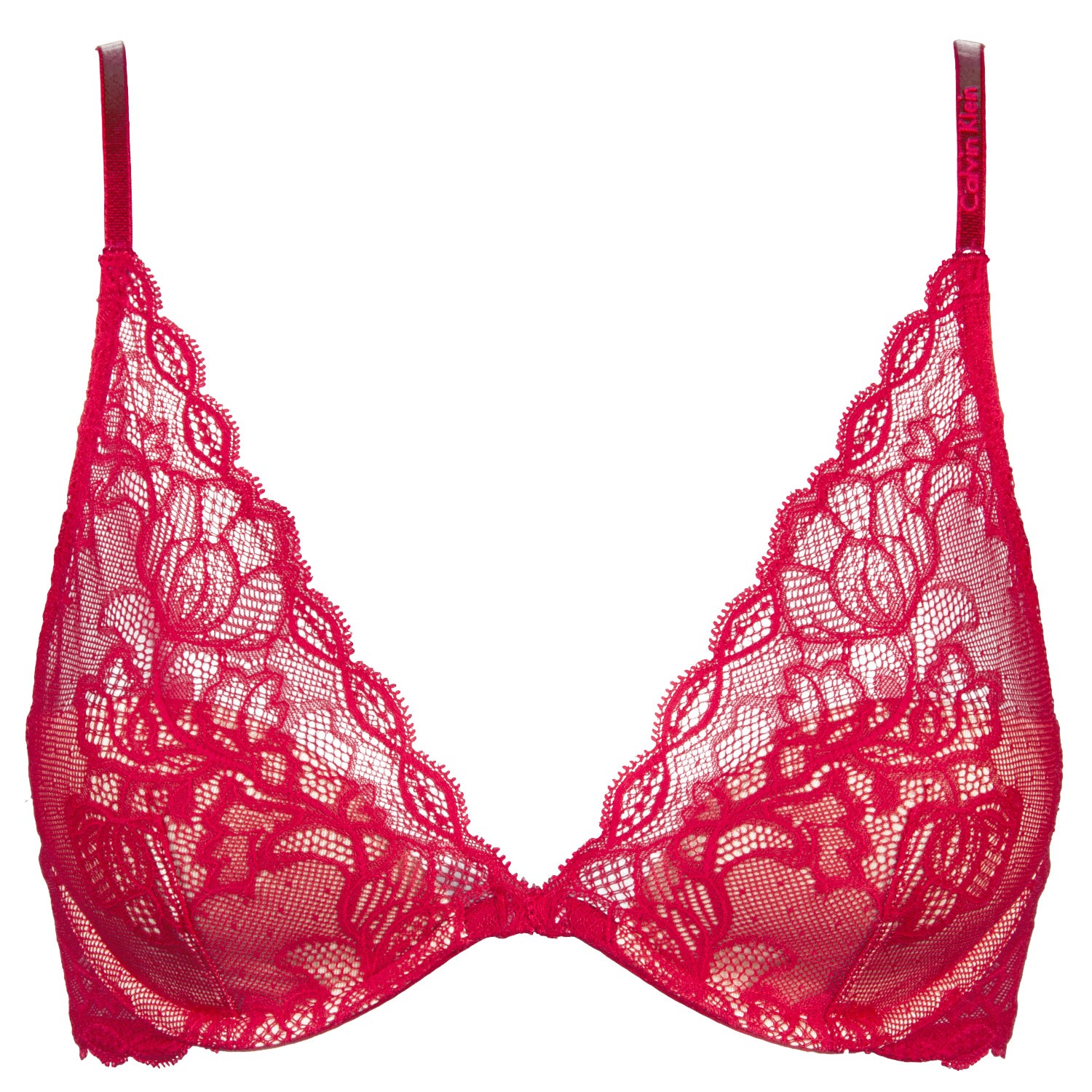 Calvin Klein Seductive Comfort With Lace Plunge - Wired bra - Bras