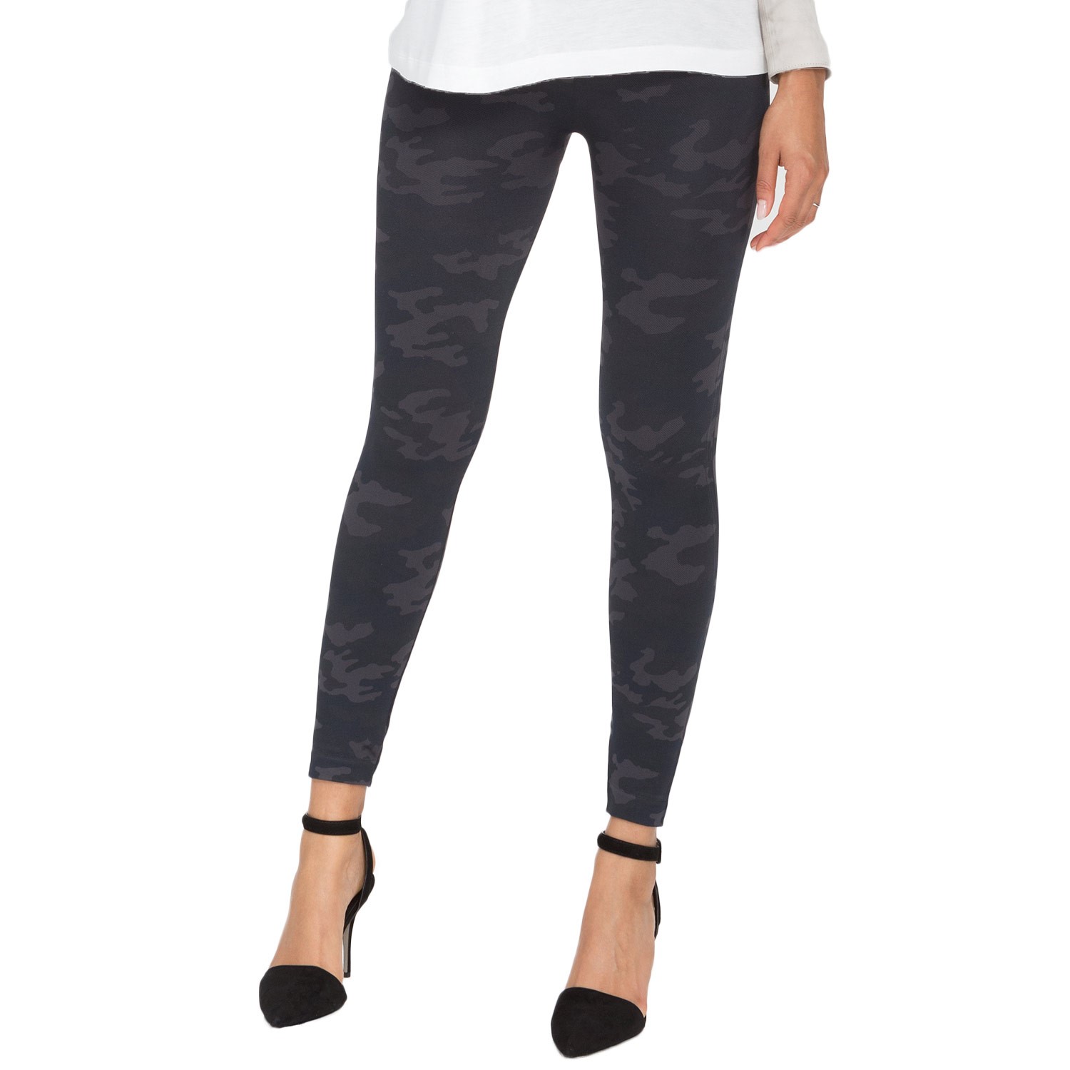 Spanx Look At Me Now Camo Seamless Leggings Camoflage