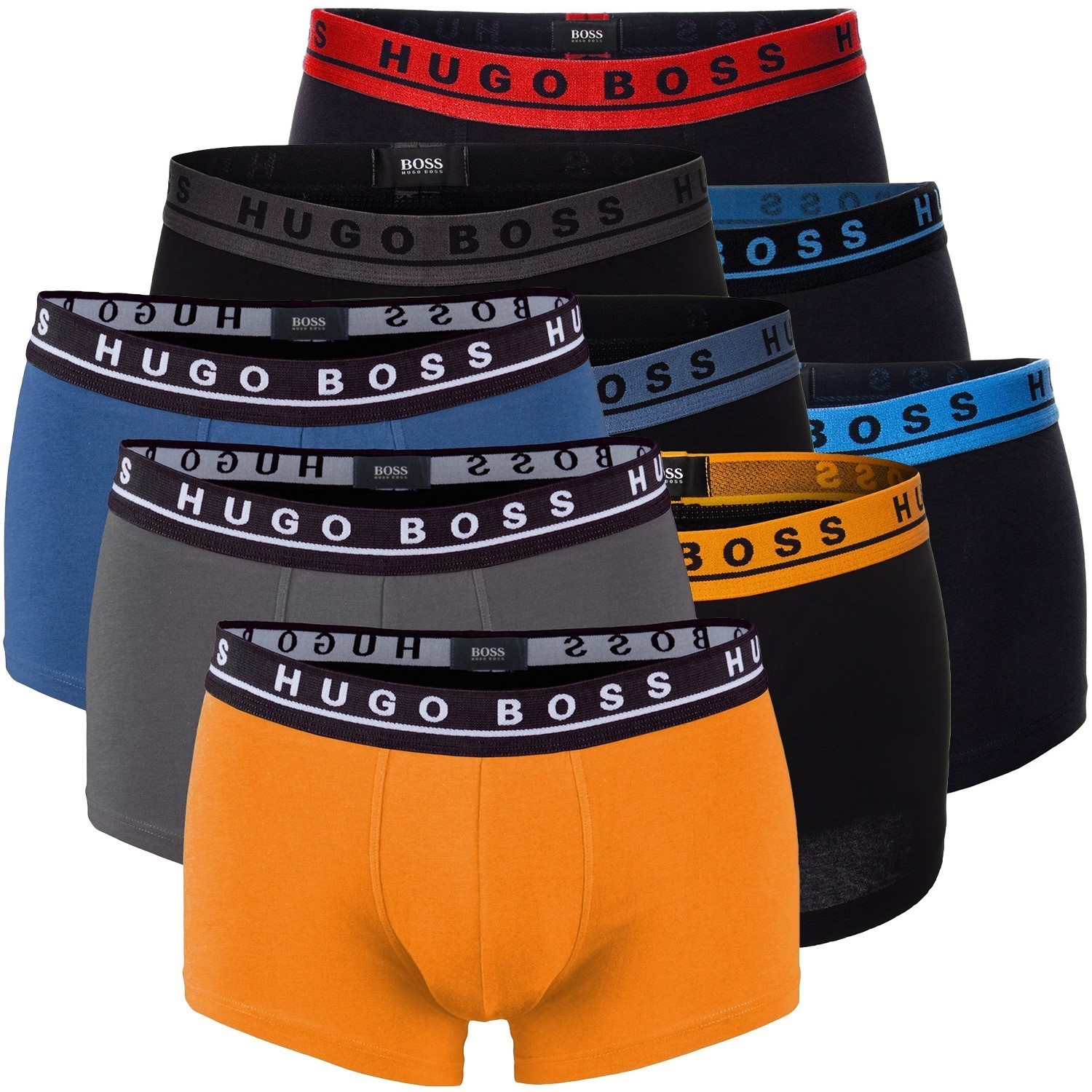 ustabil I stor skala uhyre 9-Pak BOSS Stretch Cotton Trunk Mixpack - Bokser - Underbukser - Undertøj -  Timarco.dk