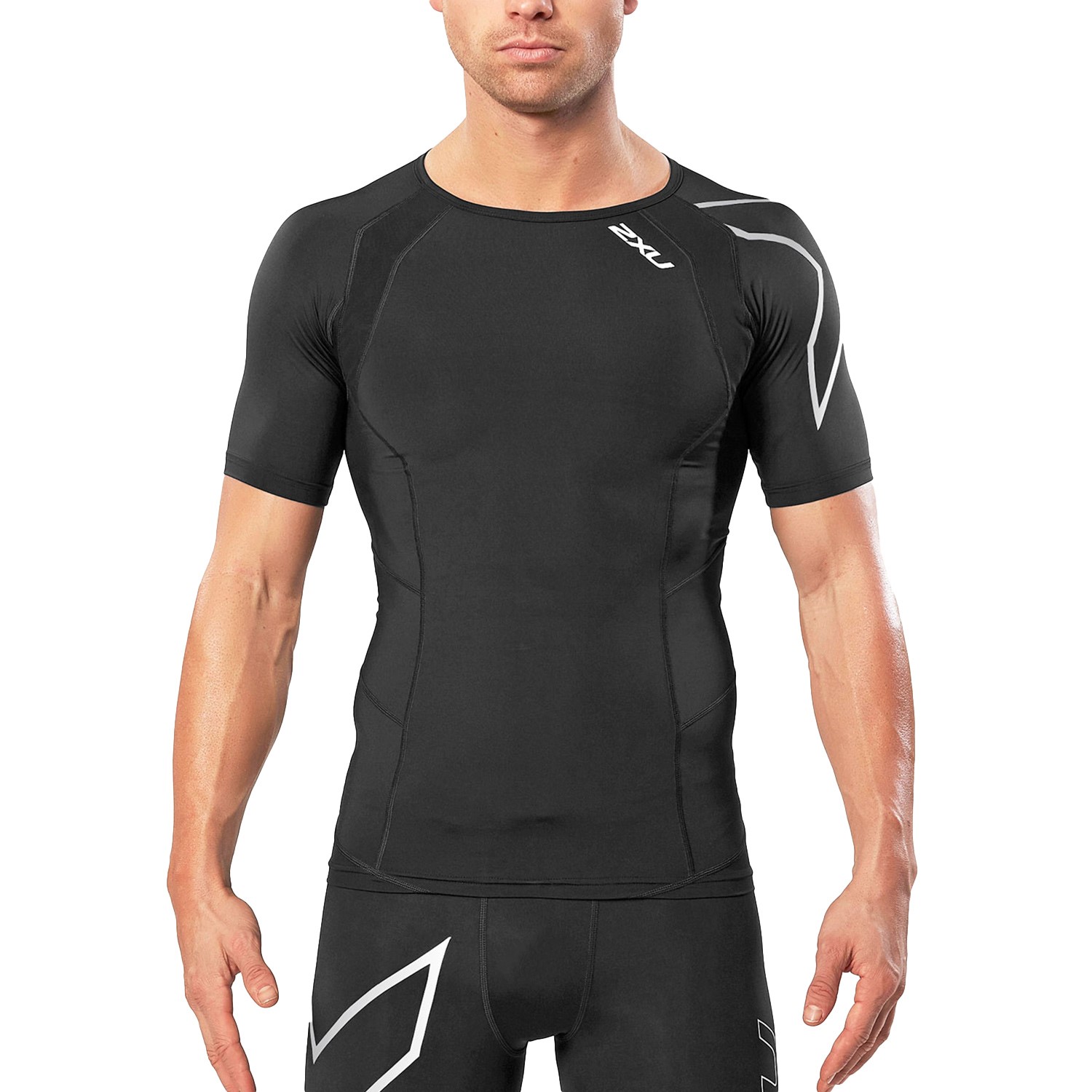 Ung dame triathlete utilgivelig 2XU Compression Short-Sleeve Top Men - T-shirts - Træningstøj - Sport -  Timarco.dk