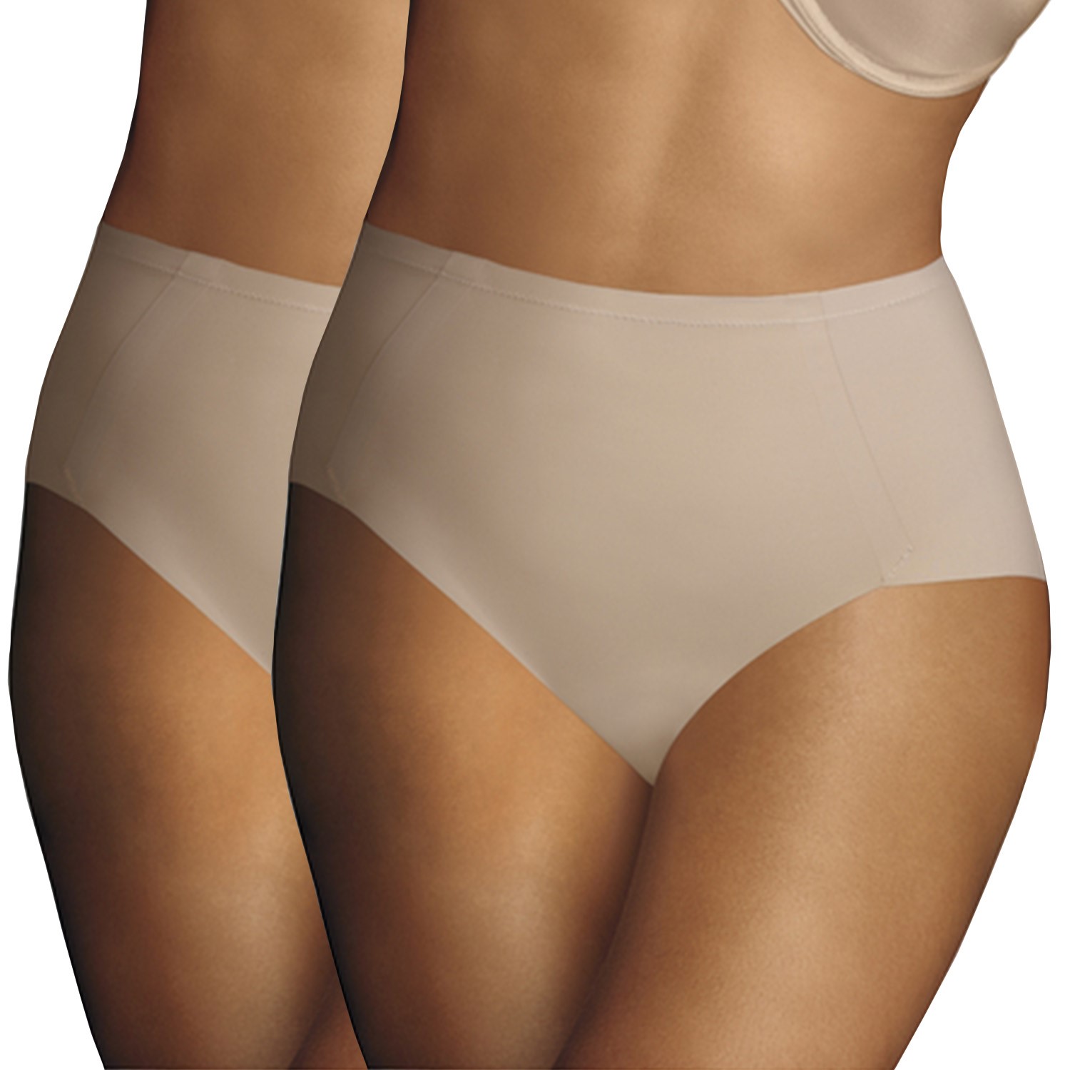 2-Pack Maidenform Sleek Smoothers Tummy Control Brief Beige