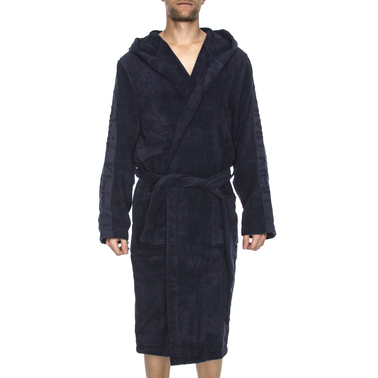 Calvin Klein Terry Logo Hooded Robe - Robes - Loungewear - Clothing ...