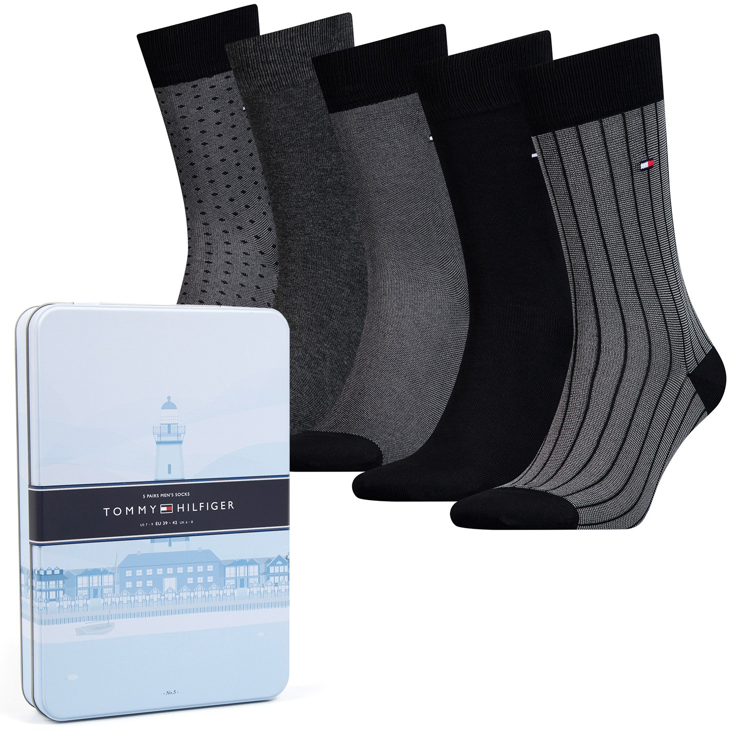5Pack Tommy Hilfiger Men Sock Birdeye Box Gift boxes Other