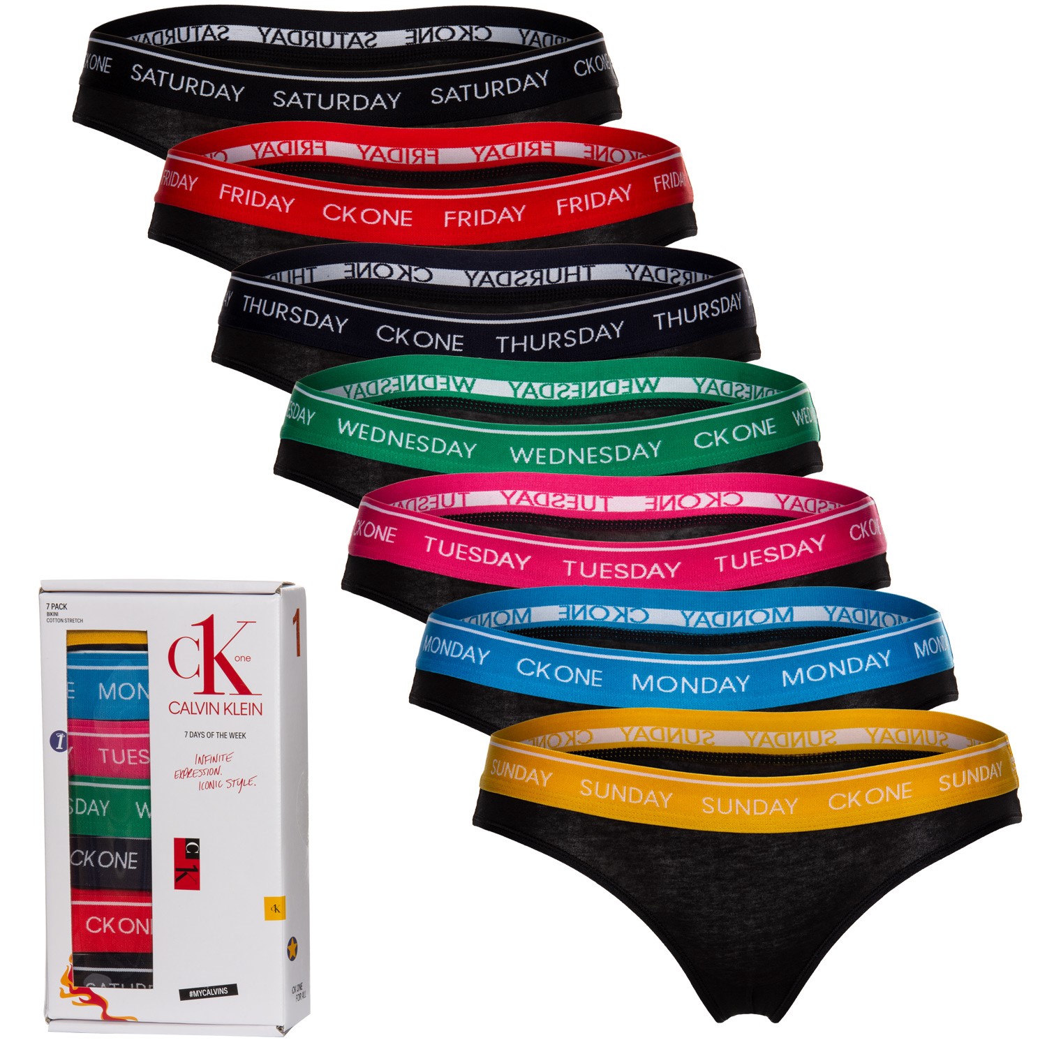 7-Pack Calvin Klein CK One Days Of The Week Briefs - Brief - Briefs -  Underwear - Timarco.co.uk
